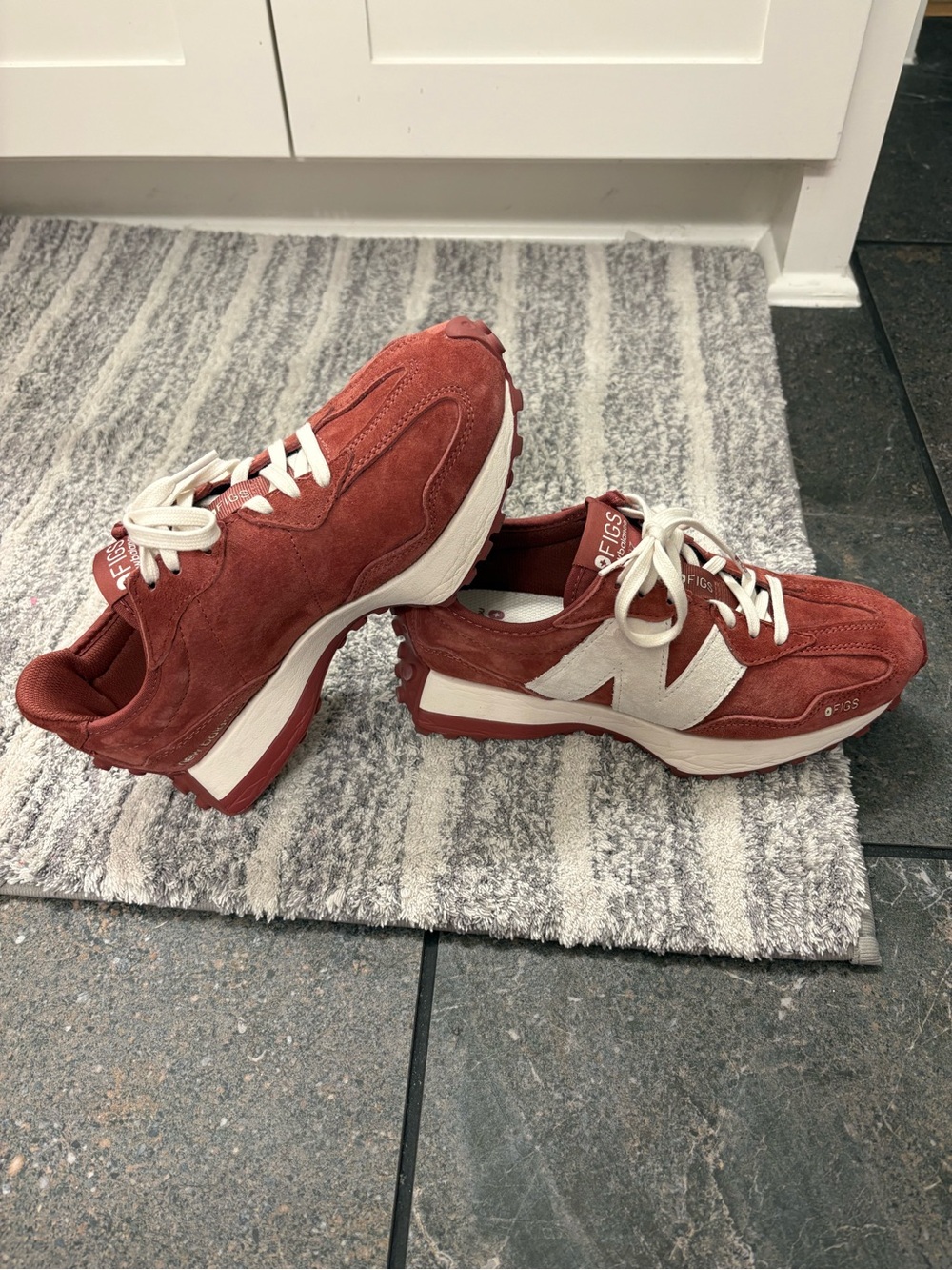 New Balance x Figs Women's 327 Suede Sneakers in Mauve